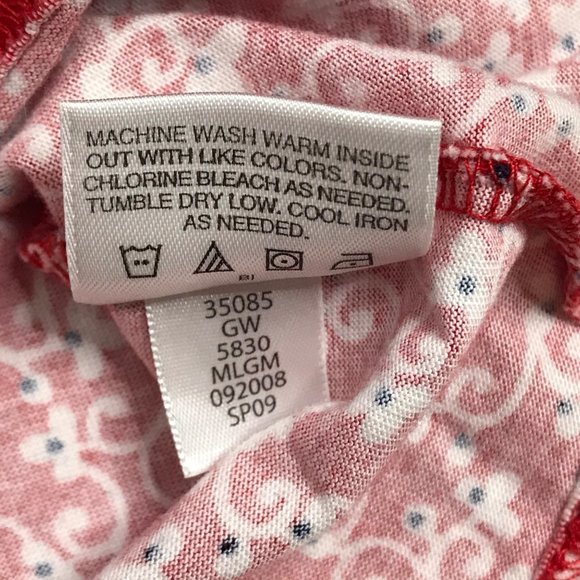 Hanna Andersson 100% Cotton Ruffle Sleeve Knit Top Little Girls 100cm US 4 Red - Picture 10 of 10